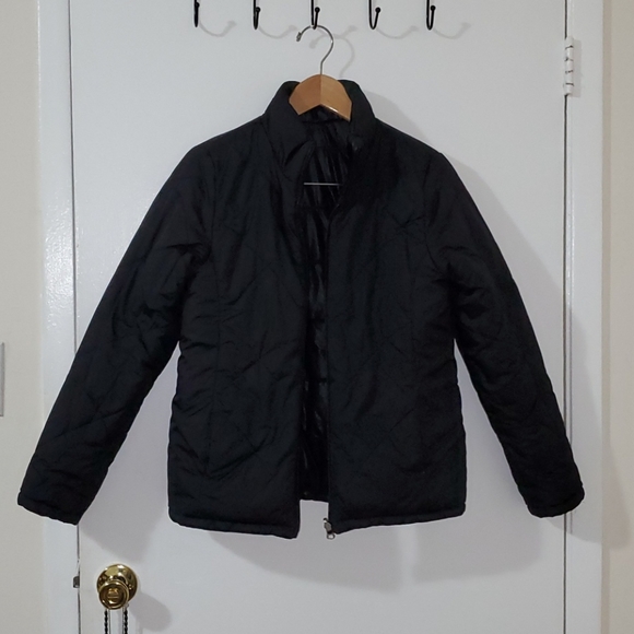 Black Reversible Puffer Jacket - Picture 3 of 3